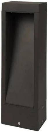 Westgate Manufacturing 9-inch Rectangular Path Bollard, 10W, 3CCT, Bronze, outdoor lighting fixture with rectangular shape and bronze finish.