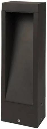 Westgate Manufacturing 9-inch Rectangular Path Bollard, 10W, 3CCT, Bronze, outdoor lighting fixture with rectangular shape and bronze finish.