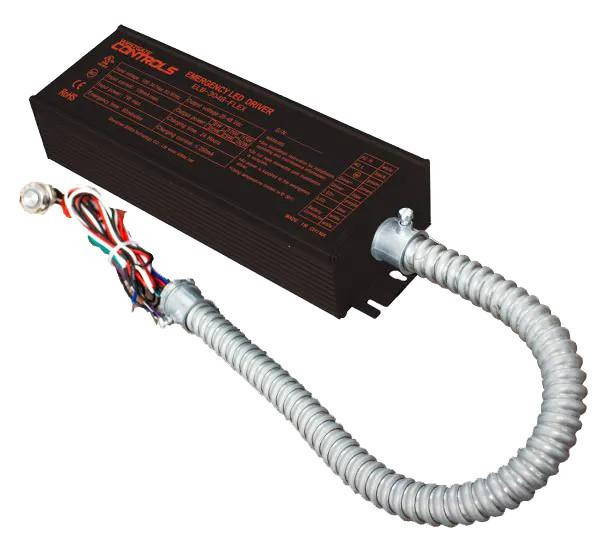 Westgate Manufacturing INTEGRATED 50-150VDC 30W Li-Io, Emergency Battery Backup with wiring and flexible conduit for emergency power supply.