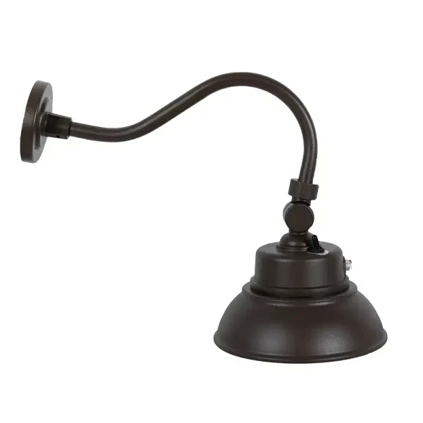 3CCT Gooseneck Barn Light, 25W, 3000K/4000K/5000K - GNB-25W-MCT-BR-P