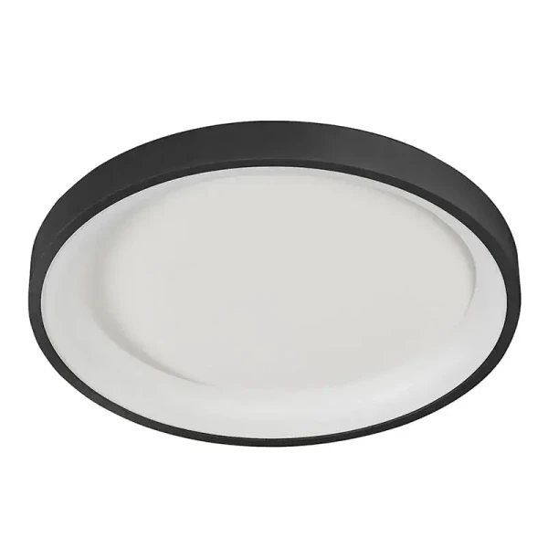 Round Flush Mount Fixtures, 20W, 2700K/3000K/3500K/4000K/5000K - FMHR-15-MCT5-BK