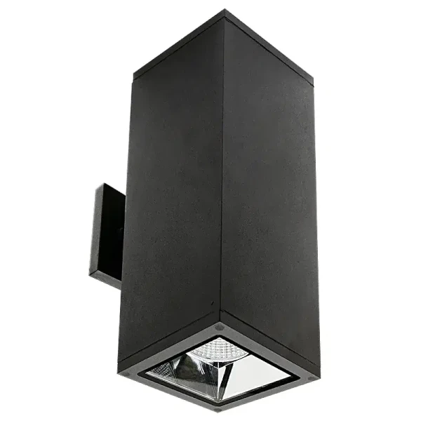 5" LED MCT Square Wall Mount Cylinder Lights, 40W, 3000K/4000K/5000K - WMCS5-UDL-MCT-BK-DD