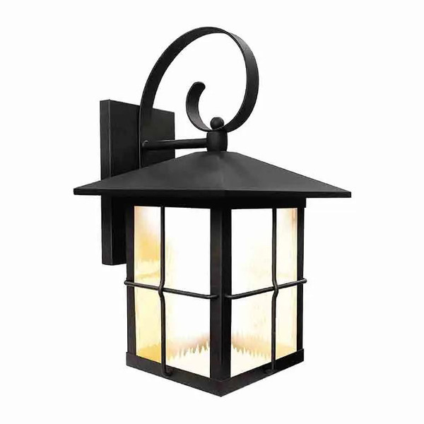 Westgate Manufacturing LED WALL LANTERN 12W 5CCT, LRS-L - LED Outdoor Wall Lantern, black outdoor wall-mounted lantern with warm light