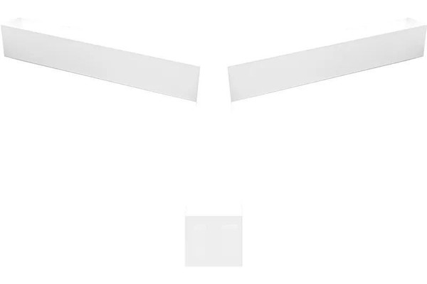 Westgate Manufacturing LED Y-Shape 2-3/4\" Superior Architectural Seamless Linear Lights, 60W, 3000K/3500K/4000K/5000K - SCX-Y2FT-60W-MCT4-D, white linear lighting fixtures shaped in a Y configuration for architectural lighting.