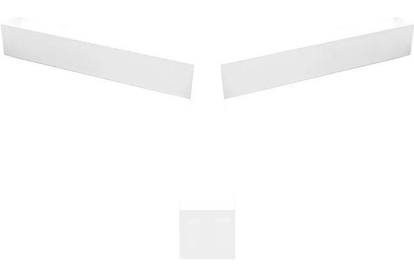 Westgate Manufacturing LED Y-Shape 2-3/4" Superior Architectural Seamless Linear Lights, 60W, 3000K/3500K/4000K/5000K - SCX-Y2FT-60W-MCT4-D, white linear lighting fixtures shaped in a Y configuration for architectural lighting.