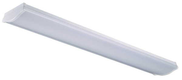 Westgate Manufacturing LED Architectural Wrap-Around Lights, 30W, 3500K - WA-4FT-30W-35K-D, white LED ceiling light with sleek rectangular design for architectural lighting.