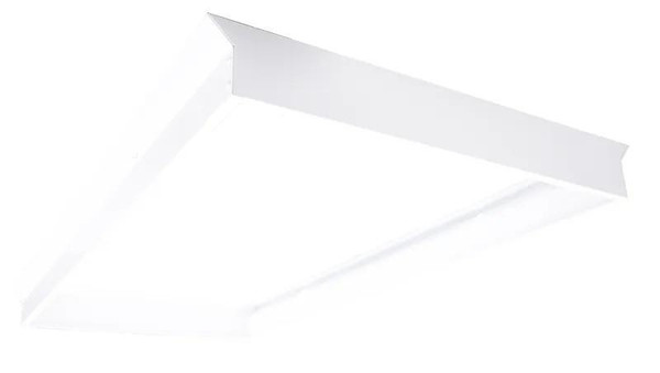 Westgate Manufacturing Designer Surface mounting kit for 2X4 panel, white metal mounting bracket for ceiling installation.