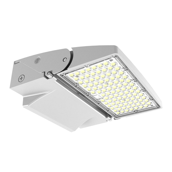 Modern Adjustable Wall Pack, 20W/30W/40W, 3000K/4000K/5000K - WAX-20-40W-MCTP-SIL