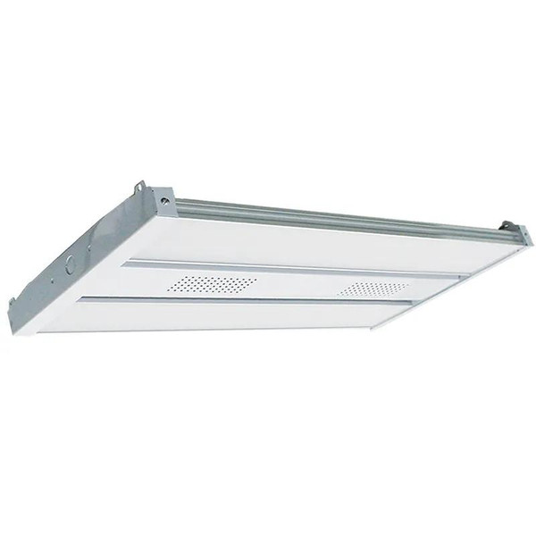 Westgate Manufacturing 120~277V Sensor Ready Power Adjustable Linear High Bays, 50W/80W/100W, 4000K - LLHB4-100W-MP-40K-D-SR, LED industrial lighting fixture with adjustable power and integrated sensor for commercial or warehouse lighting.