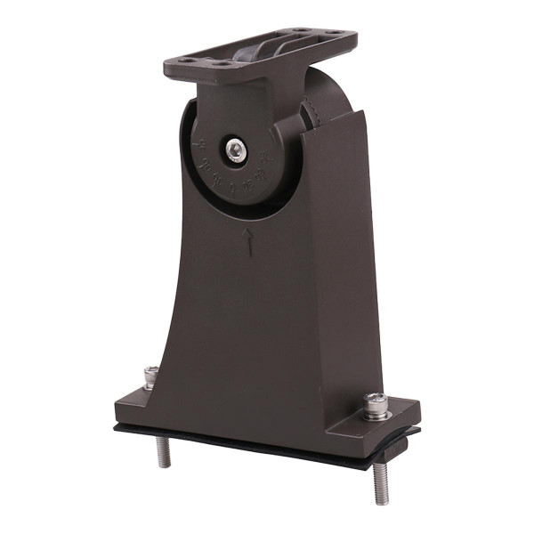 Eiko AAL Adjustable direct mounting arm, bronze, with a sturdy base, adjustable height and angle, designed for lighting fixtures.