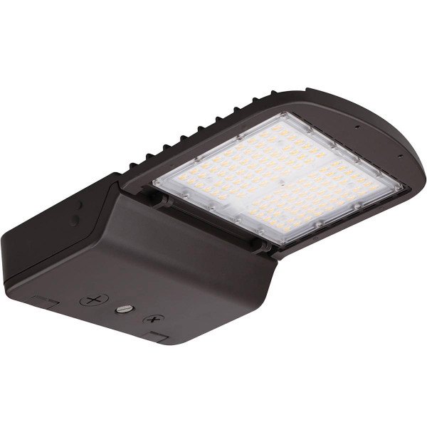 Eiko AAL1 Area Light, PowerSet 100/80/60W, 4000K, Type 3 Lens, 120-277V, Dimming, Bronze, outdoor LED area lighting fixture with innovative design and energy-efficient LED technology.