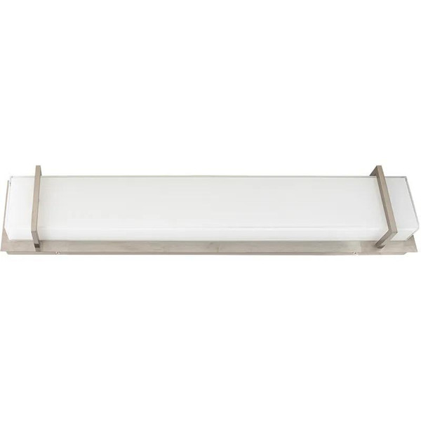 Westgate Manufacturing LVA Architectural LED Multi-CCT Vanity Light with Cube PC Lens, 24W, 2700K/3000K/3500K/4000K/5000K - LVA-36-MCT5-BN, modern long rectangular vanity light with adjustable color temperatures and a Cube PC lens design.