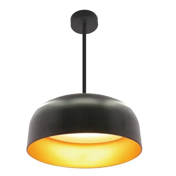 24" Integrated LED Pan Pendant with 6Ft. Adj. Rod, 40W, 2700K/3000K/3500K/4000K/5000K - LCFP-MCT5-BG