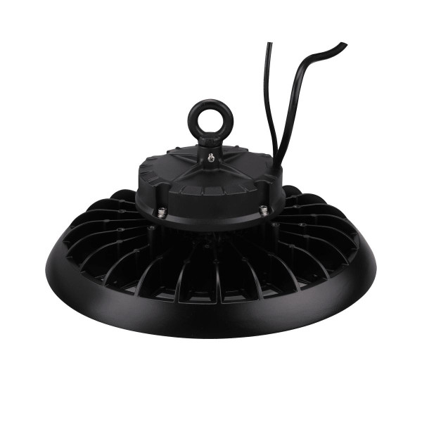 Eiko BAYE3 Round High Bay LED Light, 240W, 5000K, 120-277V, 0-10V Dimming, black finish, industrial lighting fixture
