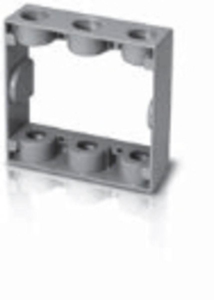 Westgate Manufacturing 3/4 inch trade size, 6 outlet hole electrical box, metal electrical enclosure with multiple round knockout holes.