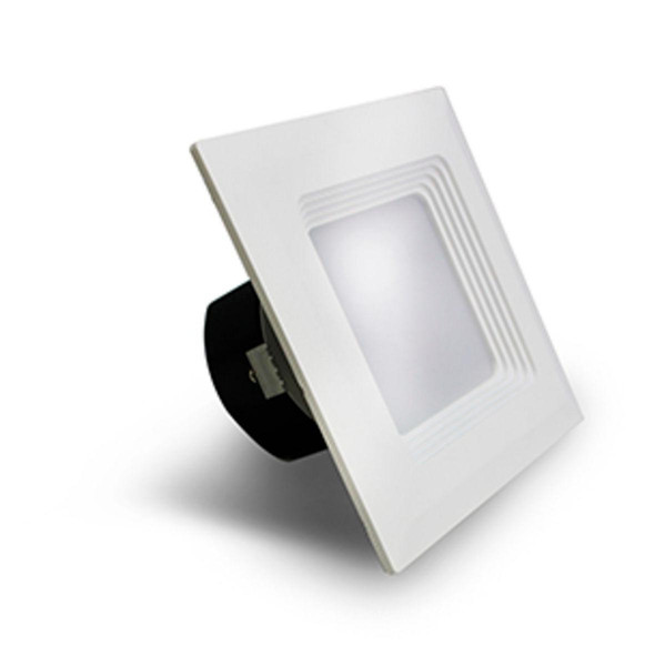 Westgate Manufacturing 4 LED SQUARE DOWNLIGHT, CRI90, LED square recessed lighting fixture with a white frame and frosted diffuser.