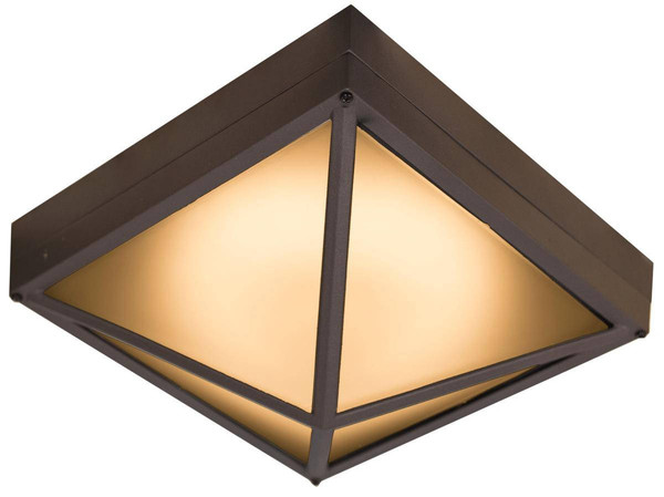 Westgate Manufacturing LED Outdoor Wall Light 12W 400, black metal square wall-mounted outdoor lighting fixture with warm yellow illumination.