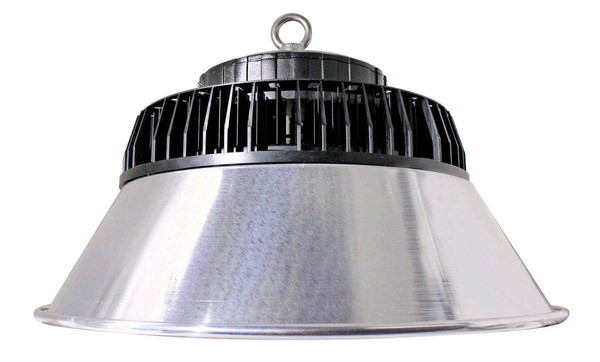 Westgate Manufacturing LED Highbay, aluminum housing industrial lighting fixture with black heat sink, designed for high bay lighting application.