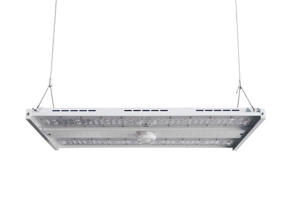 Westgate Manufacturing 2ND GENERATION LINEAR HIGHBAY, modern LED high bay lighting fixture suspended from ceiling for industrial or commercial lighting.