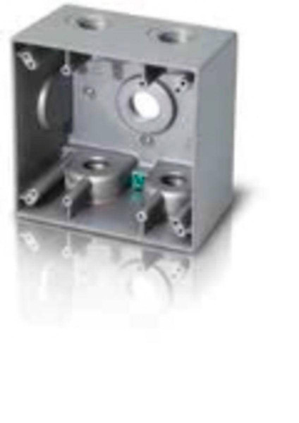 Westgate Manufacturing 1-inch trade size component with 5 outlet holes, industrial metal enclosure for electrical or mechanical applications.