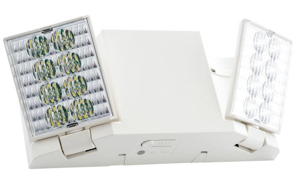 Westgate Manufacturing LED Emergency Unit, Black Dual - an emergency lighting fixture with two LED lights and a black housing designed for safety and visibility in emergency situations.
