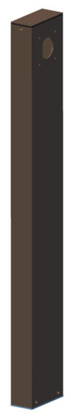 Westgate Manufacturing 36 Two Side Post for WMS & L, a tall brown metal post with mounting holes for installation.