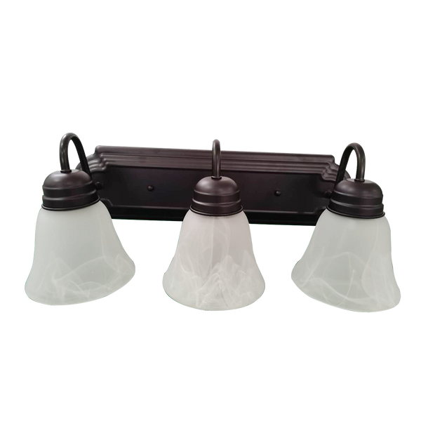 Bulb Ready Vanity Leawood 3 Lamp A19 Bronze