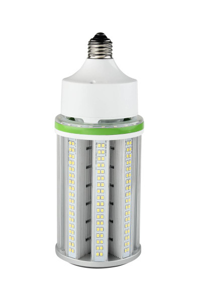 Westgate Manufacturing 54W LED CORN LIGHT, E39 3000K, close-up image of energy-efficient LED light bulb with a cylindrical design, multiple LED chips, and standard E39 screw base.