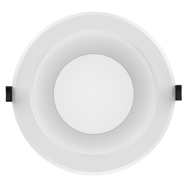 Eiko Commercial Downlight 10-inch PowerSet 33/28/22W FieldCCeT with 80CRI, 4000K daylight color, 120-277V compatibility, 0-10V dimming, energy-efficient LED recessed lighting for commercial spaces.