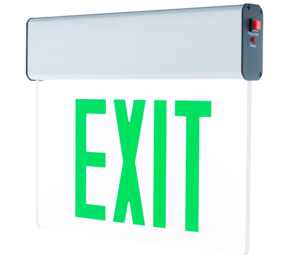 LED EDGELIT EXIT SIGN W. B/C S