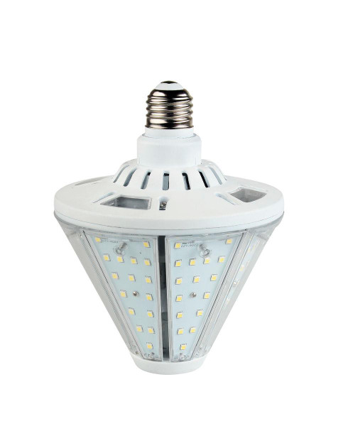 Westgate Manufacturing 50W LED CORN LIGHT, E39 5000K, energy-efficient LED industrial light bulb with multiple LED chips in a corn shape for high brightness.