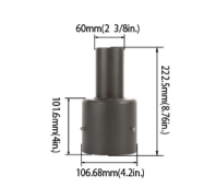 Tenon Top for 4" Round Pole Mount with 2-3/8" O.D., Dark Bronze