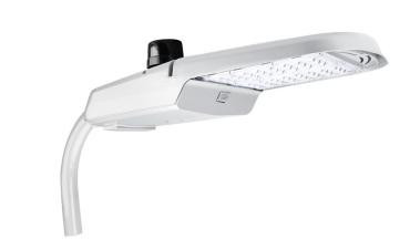 SLG Lighting AR Series Roadway, 20,000 Lumens, 150W, 120-277V, 4000K, Twist-Lock Photocell LED street light with sleek design and integrated photocell for outdoor roadway illumination.