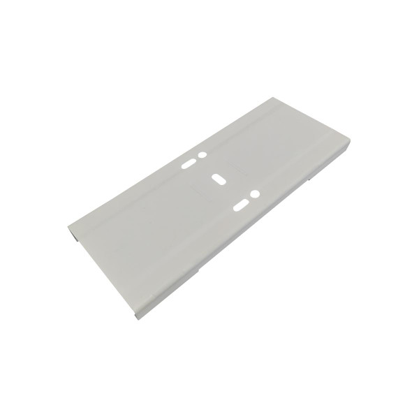 Eiko CSX1 White Alignment Plate, a rectangular precision metal mounting plate with multiple drilled holes for fitting and alignment in lighting system installation.