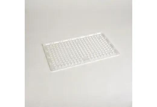 Halco SekTor Area Distribution Type II (2) Lens, clear rectangular LED lens with multiple small lenses for optimal light distribution.