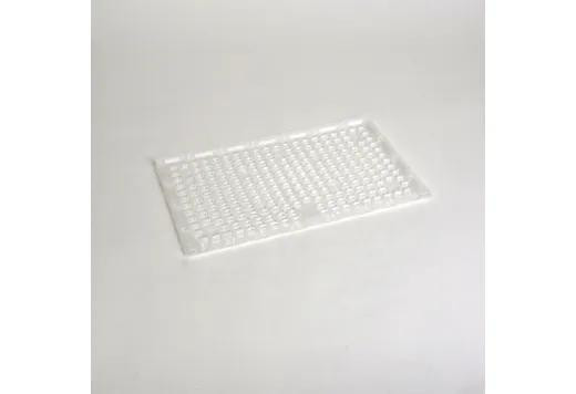 Halco SekTor Area Distribution Type III (3) Lens, transparent rectangular LED lens with grid pattern