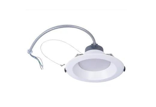 Halco ProLED Select Commercial Downlight 10 Inch, LED recessed lighting fixture with adjustable wattage and CCT, 1914-3477 lumens, compatible with 120-277VAC, featuring 0-10V dimming capability.