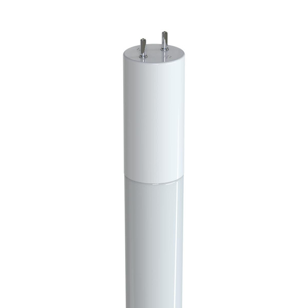 Eiko 12W 1800LM T8 4FT Type B Single+Double End Glass LED Tube Light, white glass, 80CRI, 5000K, 120-277V.