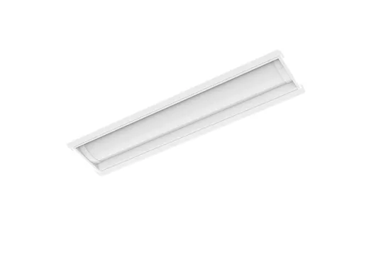 Halco LED 1x4 Center Basket Troffer Retrofit Kit Controls Ready 3.5mm Receptacle Lumen & Color Selectable (2500-4000Lum 20-25-30W 3500K-4000K-5000K) UNV 120-277V 0-10V Dimmable