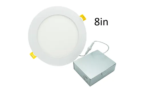 Halco LED Select Slim Downlight 8in 18W Smooth Trim 2700K-5000K Color Selectable 1712-1768lm Dimmable JA-8