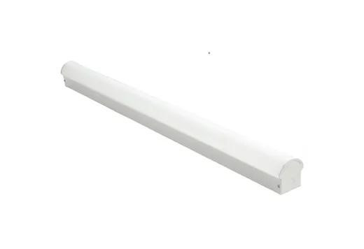 Halco ProLED Linear Strip 8ft 72W 120-277V 5000K 0-10V Dimmable Diffused Lens Fixture, white LED linear lighting fixture for commercial or industrial use.