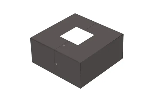 Replacement 4in Square Base Cover for Pole Mount (2-piece for easy installation) - Included with Pole Kit  - 741208