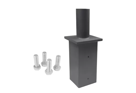 Replacement Square Tenon 4in Pole Top Mount with 2-3/8” (outside dimension) MAX EPA: 0.3 (For mounting one fixture or Bullhorn) - Included with Square Pole Kit - 741213