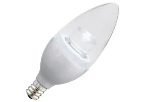 Halco LED Bullet (B11) Chandelier Bulb Chrome Candelabra (E12) Base 120V 180 Lumen 25000 hours 82 CRI Dimmable