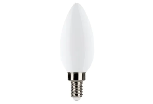 Halco LED Filament Bullet B11 Bulb Candelabra (E12) Base 5000K 3.3W 300 Lumens (40W Equiv) Frosted Dimmable T20 Gen-4