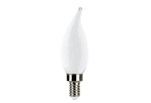 Halco LED Filament Flame Tip CA11 Bulb Candelabra (E12) Base 5000K 5.5W 500 Lumens (60W Equiv) Frosted Dimmable T20/T24 Gen-4