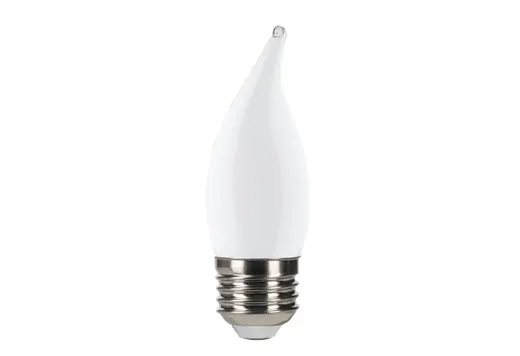 Halco LED Filament Flame Tip CA11 Bulb Medium (E26) Base 3000K 5.5W 500 Lumens (60W Equiv) Frosted Dimmable T20/T24 Gen-4