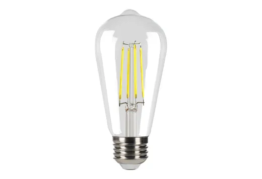 Halco LED Filament Vintage ST19 Bulb Medium (E26) Base 5000K 9W 810 Lumens (75W Equiv) Glass Dimmable T20/T24 Gen-4