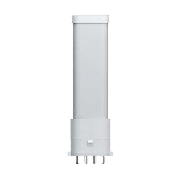 Eiko 3.5W 330lm PLS Type B Plastic 80CRI 2700K 120-277V Horizontal 2G7, a compact white fluorescent light bulb with a rectangular shape and G7 pin base for energy-efficient lighting.