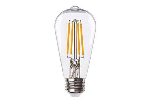 Halco Filament LED Performance ST19 Bulb Clear Medium - LED filament vintage-style light bulb with E26 base, 9W power, 3000K warm white color temperature, dimmable, 90 CRI for true color rendering, T20-T24-JA82019.